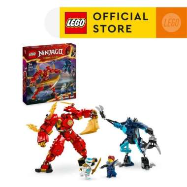 LEGO NINJAGO 71808 Kai’s Elemental Fire Mech Toy (322 Pieces) Ninja Toys (7 Tahun+) Mainan Balok (7 