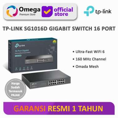 TP-Link SG1016D 16-Port Gigabit Desktop Switch Hub