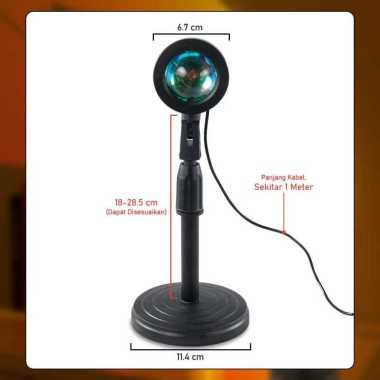 Lampu Sunset USB Telescopic LED Atmosphere Light Sunset