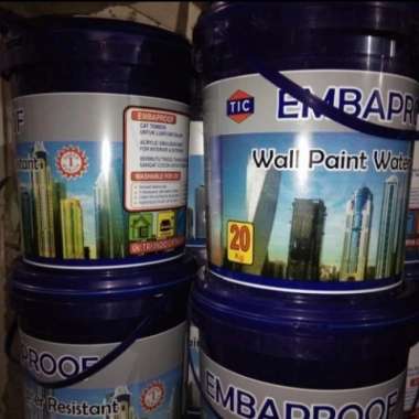 Water Paint Resistant embaproof 20 kg Cat Tembok anti air -Hijau Toska Multivariasi Multicolor