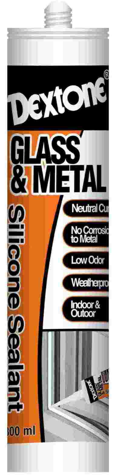 Dextone Lem Kaca Silicone Sealant Tabung Netral 300ml / lem sealant / lem kaca Hitam