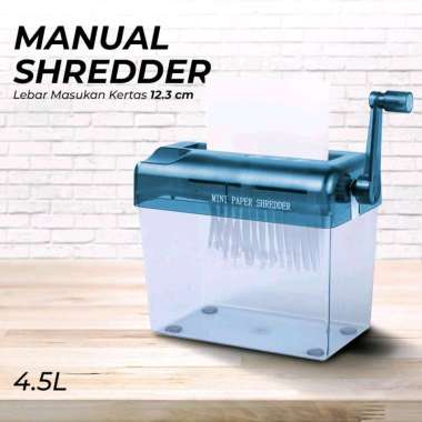 MANUAL PAPPER SHREDDER ALAT PEMOTONG PENCACAH PENGHANCUR KERTAS PARCEL