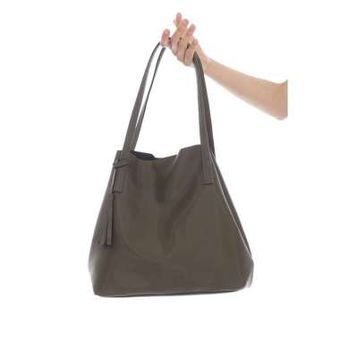 Tas wanita Tote Bag Alice Magnetic Button Olive Beauty Gum/Tas laptop/Tote Bag kulit/Tote Bag Laptop