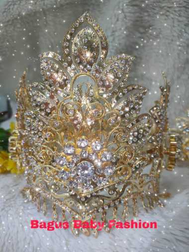 Siger Sunda Matahari Trap Pendem Zirconium Mewah Gold