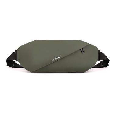 Tas Selempang Pria HAOSHUAI 1100-20 ORIGINAL WaistBag Pria Tas Selempang Wanita Waterproof Green Arm