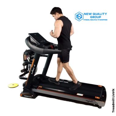 New Alat Kesehatan Olahraga Gym Fitness Walking Pad Treadmill Listrik Elektrik FC TOKYO Auto Incline