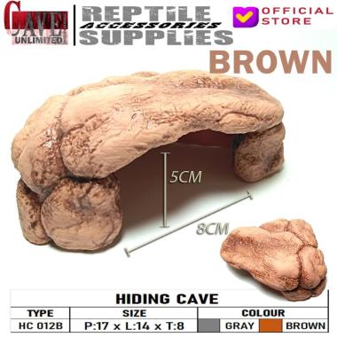 HC012B CORNER HIDING CAVE HIDINGCAVE SUDUT RUMAH GOA GUA TEMPAT SEMBUNYI HEWAN REPTILE TERRARIUM AQU