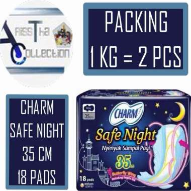 Charm Safe Night 35 CM 18 Pads