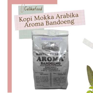 Kopi Mokka Arabika 250 gr Aroma Bandung Bubuk Coffe Americano Hitam - Giling Kasar Giling Kasar