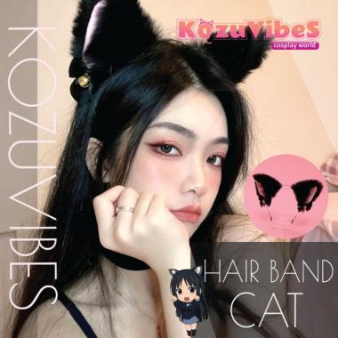 Kozuvibes Kitty Cat Fox Ear Bando Rubah Kucing Cat Hairband Cosplay Anime