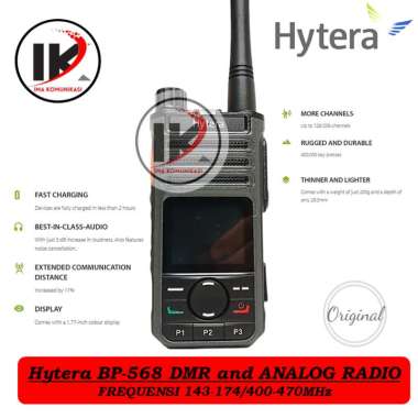 HT HYTERA BP568 DIGITAL ANALOG VHF/UHF DMR and ANALOG RADIO