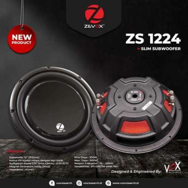 Subwoofer zevox zs 1224 - subwoofer zevox 12 inch - zevox zs1224