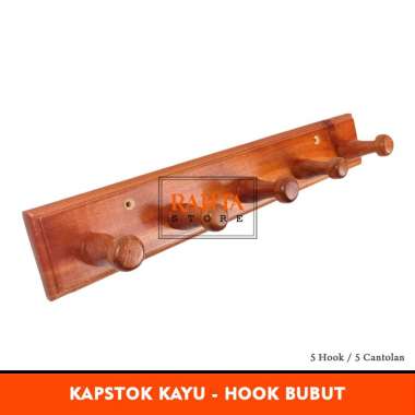KT75- Kapstok Kayu Mahoni/Gantungan Baju gantungan kunci/cantolan baju