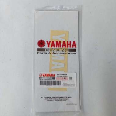 Stiker Emblem Tutup Cover Shock depan F1ZR Putih Original