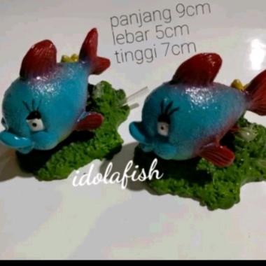 hiasan aquascape aquarium ornamen aerator bentuk ikan lucu n unik