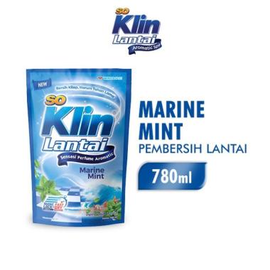 Promo Harga So Klin Pembersih Lantai Biru Marine Mint 780 ml - Blibli