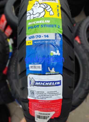 Michelin Pilot Street 2 120 70 14 Ban motor pcx lexi vario 150 aeroxTUBELESS FREE PENTIL