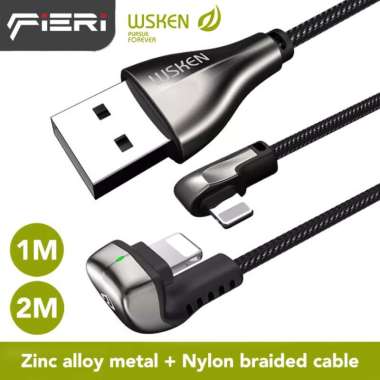 Fieri Wsken Diamond USB Lightning Cable Kabel Charger Data iPhone iPad 1 Meter L Shape no Box