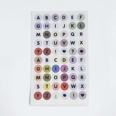 Stiker Huruf Aesthetic abjad Cute Stiker alfabet Lucu Deco Korea Diary 4
