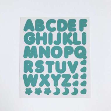 Stiker Huruf Aesthetic abjad Cute Stiker alfabet Lucu Deco Korea Diary 15