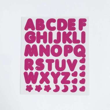 Stiker Huruf Aesthetic abjad Cute Stiker alfabet Lucu Deco Korea Diary 17