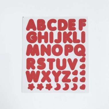 Stiker Huruf Aesthetic abjad Cute Stiker alfabet Lucu Deco Korea Diary 18