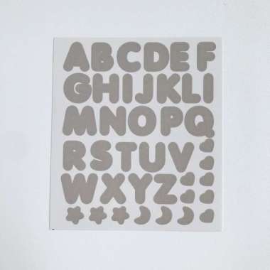Stiker Huruf Aesthetic abjad Cute Stiker alfabet Lucu Deco Korea Diary 19