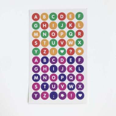 Stiker Huruf Aesthetic abjad Cute Stiker alfabet Lucu Deco Korea Diary 3