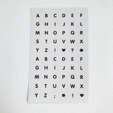 Stiker Huruf Aesthetic abjad Cute Stiker alfabet Lucu Deco Korea Diary 8
