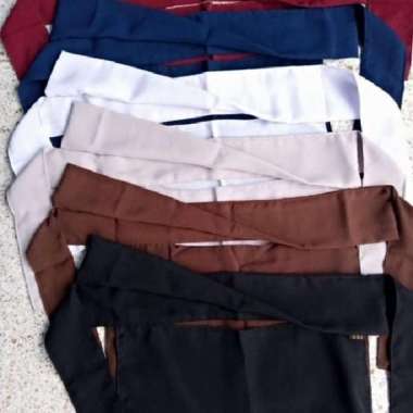 Niqob Bandana Poni/Cadar Poni/Cadar Bandana Poni Warna Hitam Putih Putih