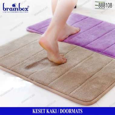 Keset Kamar Mandi Doormats Floor Mat Mats Alas Lap Kaki Ungu