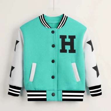 Jaket Anak Original Terbaru Model Varsity Unisex Laki Laki Perempuan Size 2 4 6 8 10 12 14 16 Bahan