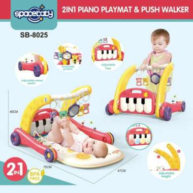 [TERMURAH BAMS] FREE BUBBLEWRAP SPACEBABY PLAYMAT SET MUSIK BAYI PLAYGYM SPACE BABY SB 8011 8013 801