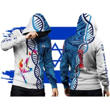 BONANJA-Jaket Sweater Hoodie Israel 3D Fullprint Terbaru dan Termurah Art 3 PULLOVER (TANPA RESLETIN