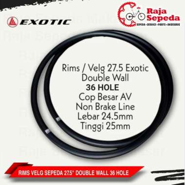 RIMS VELG SEPEDA MTB 27.5 DOUBLE WALL 36 HOLE EXOTIC (SEPASANG)