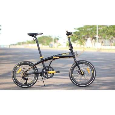 SEPEDA LIPAT POLICE MILAN 20INCH BLACK GOLD