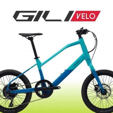 SEPEDA LISTRIK E-BIKE SELIS POLYGON GILI VELO GILIVELO 20 INCH Arctic Blue