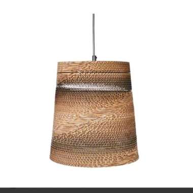 Eglare Lampu Gantung Hias Cardboard Cone - Cokelat