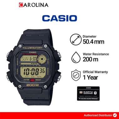 Jam Tangan Pria Casio General DW-291H-9A Digital Dial Black Resin Band [ Jakarta ]