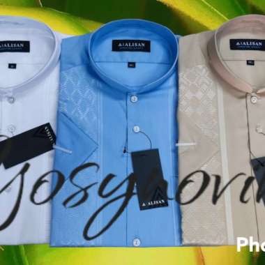 BAJU KOKO LENGAN PANJANG PRIA ALISAN - KAEL L Putih