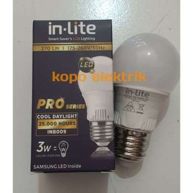 Lampu Led Inlite PRO 3w Cahaya Putih GARANSI Inlite 3 Watt