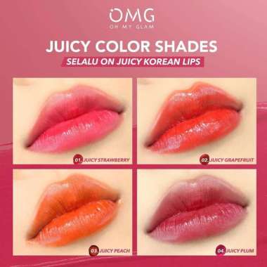 OMG Juicy Kiss Lip Tint Serum | Serum Bibir | Lip Tint | Tint Serum | BPOM 02 Juicy Lip Tint GRAPEFR