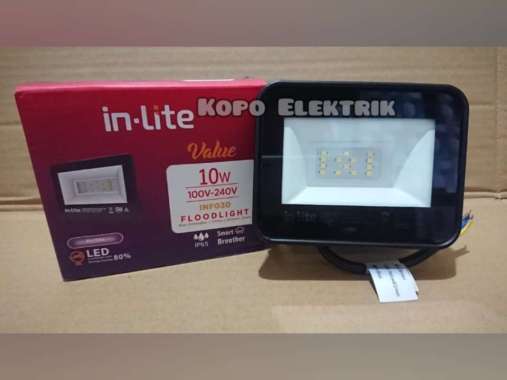 Inlite Lampu Sorot 10 Watt LED Inlite Sorot Value INF030 Floodlight Putih