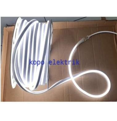 Lampu Strip LED Flexible 10 Meter + Soket / Lampu Neon Flex Putih
