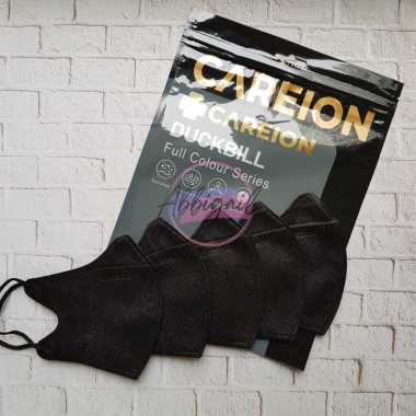 Masker Duckbill Careion Putih Duckbill Facemask Hitam Putih / Masker Duck bill Alkindo Mouson 4Ply /