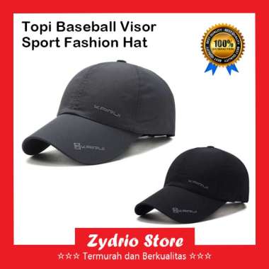 Topi Pria / Topi Baseball Polos Polyester Sport Fashion Hat Hitam