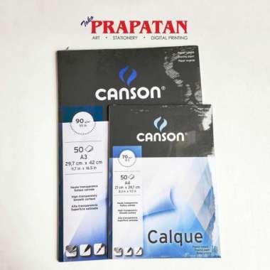 Canson Calque Pad Tracing Paper Satin Finish A4/A3 | Kalkir 90gsm A3