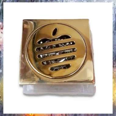 FLOOR DRAIN STAINLESS GOLD MOTIF APEL / SARINGAN GOLD ANTI BAU