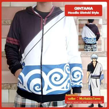 Jaket Anime Gintama Gintoki Full Print XXL
