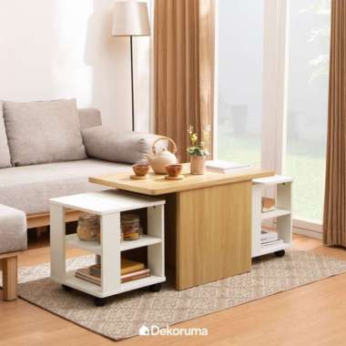 Dekoruma NANA Coffee Table Kayu Minimalis / Meja Tamu Sofa